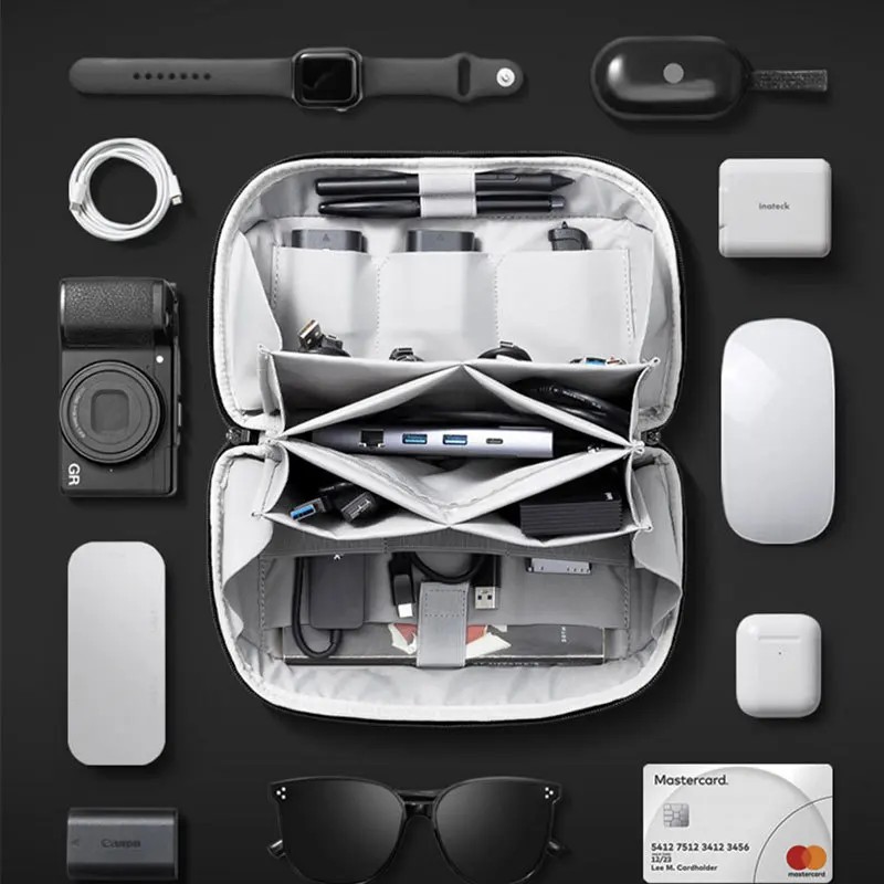 Travel Accessories For Men - Multifunctional Digital Accessories Bag Upgraded Waterproof