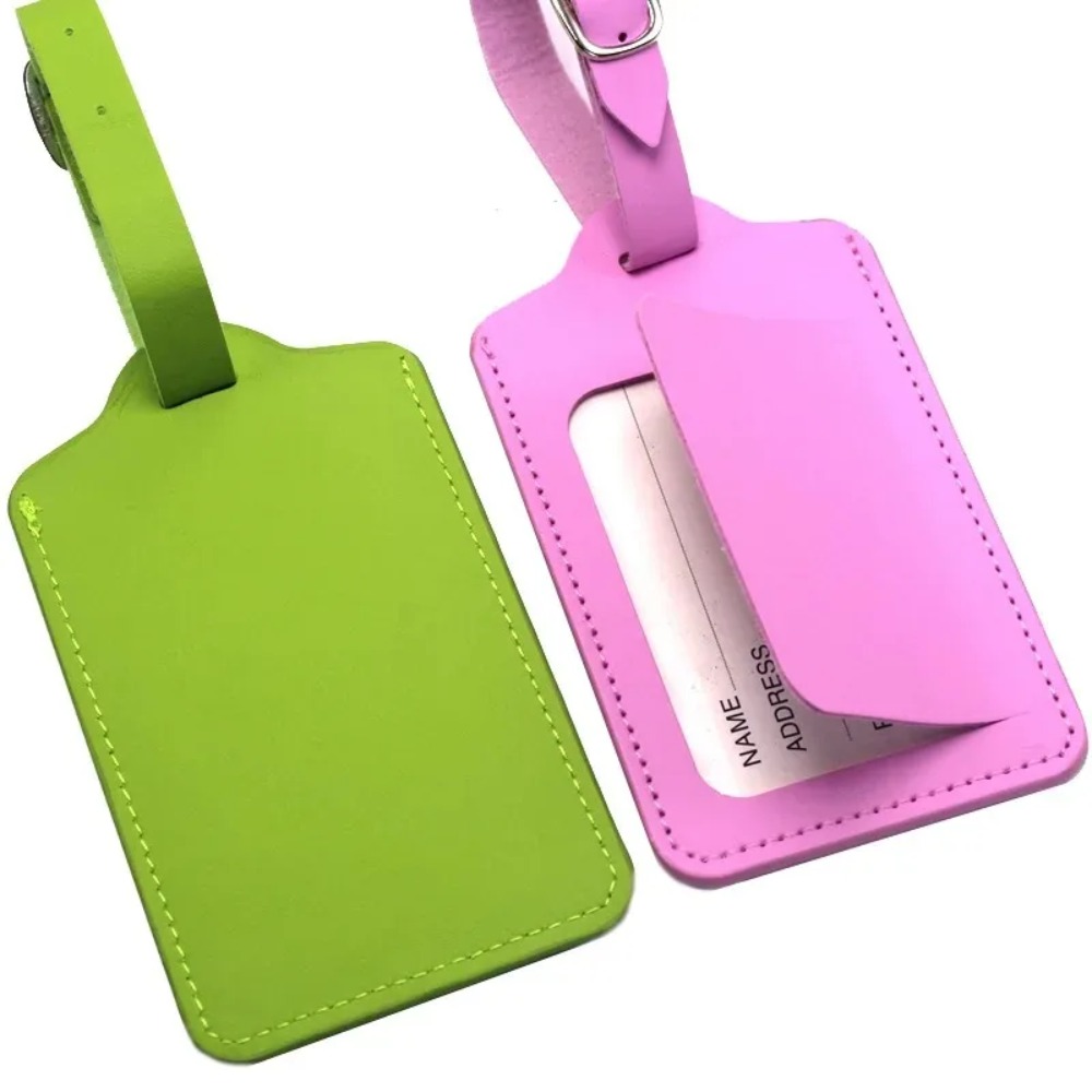 Luggage Tag Leather - PU Leather Aircraft Baggage Identification Tag