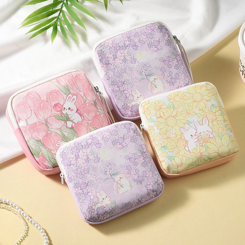 Travel Accessories Pouch For Women - Artistic Sanitary Pads Bag,Elegant Small Cosmetic
