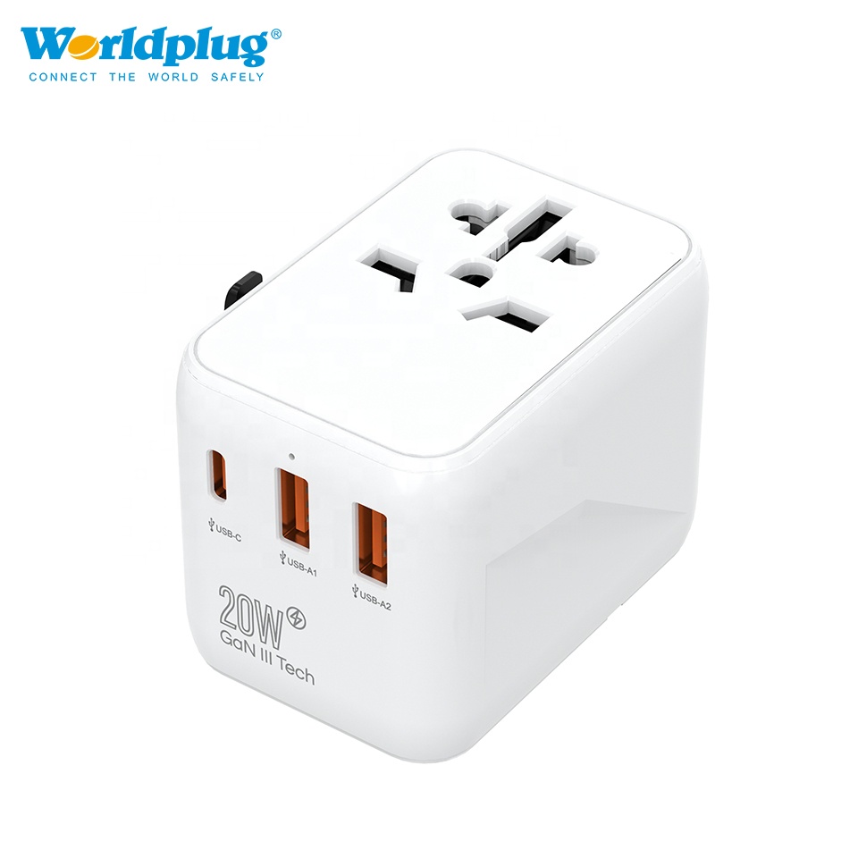 Travel Adapter Universal - Type C GaN 20W Chargeur Multi