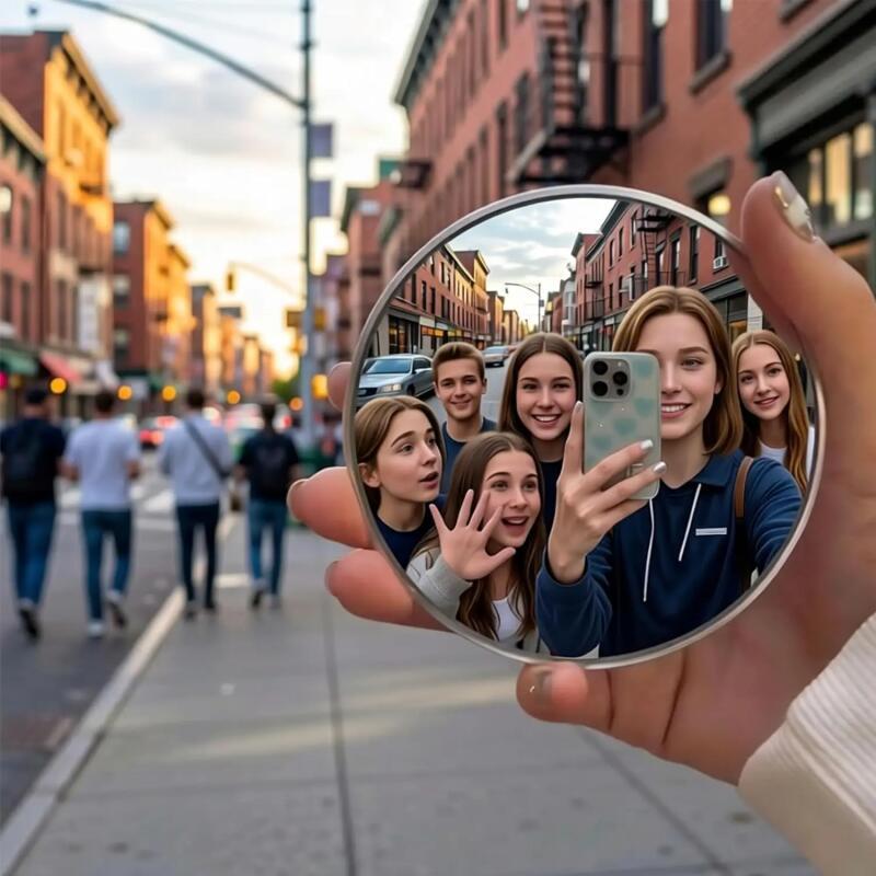 Travel Accessories Usa - Handheld Selfie Mirror Portable Solo Trip