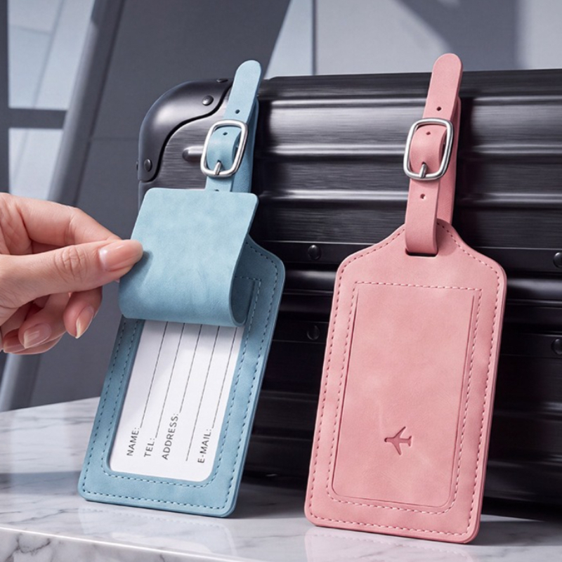 Luggage Tag Leather - 1PC PU Leather Luggage Tag Women