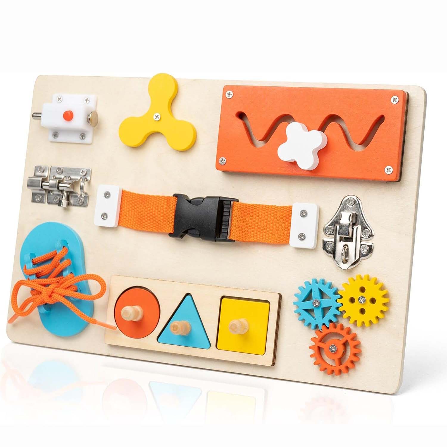 Travel Accessories Toddler - Montessori Busy Board for Toddlers Wooden
