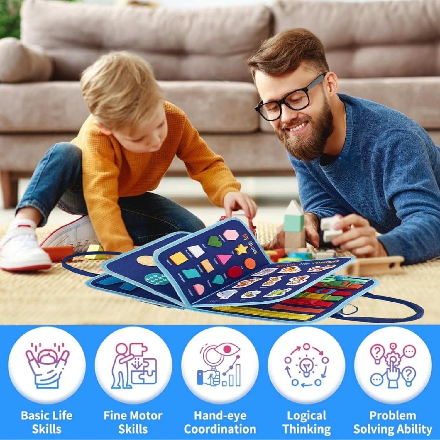 Toddler Busy Board - Montessor - Travel Accessories Toddler recension och pris