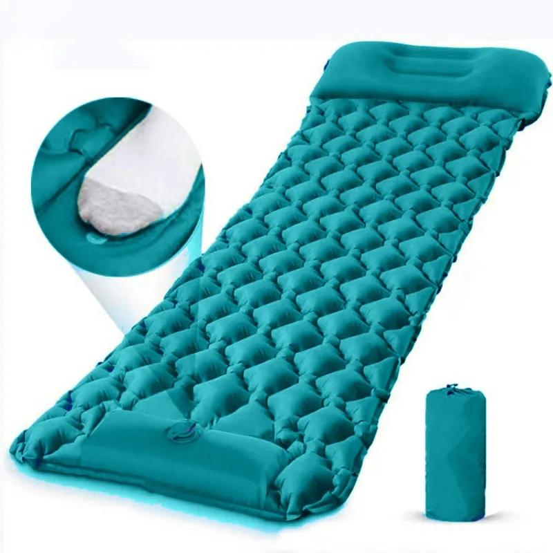 Inflatable Camping Mat Air Mat - Travel Pillow Inflatable recension och pris