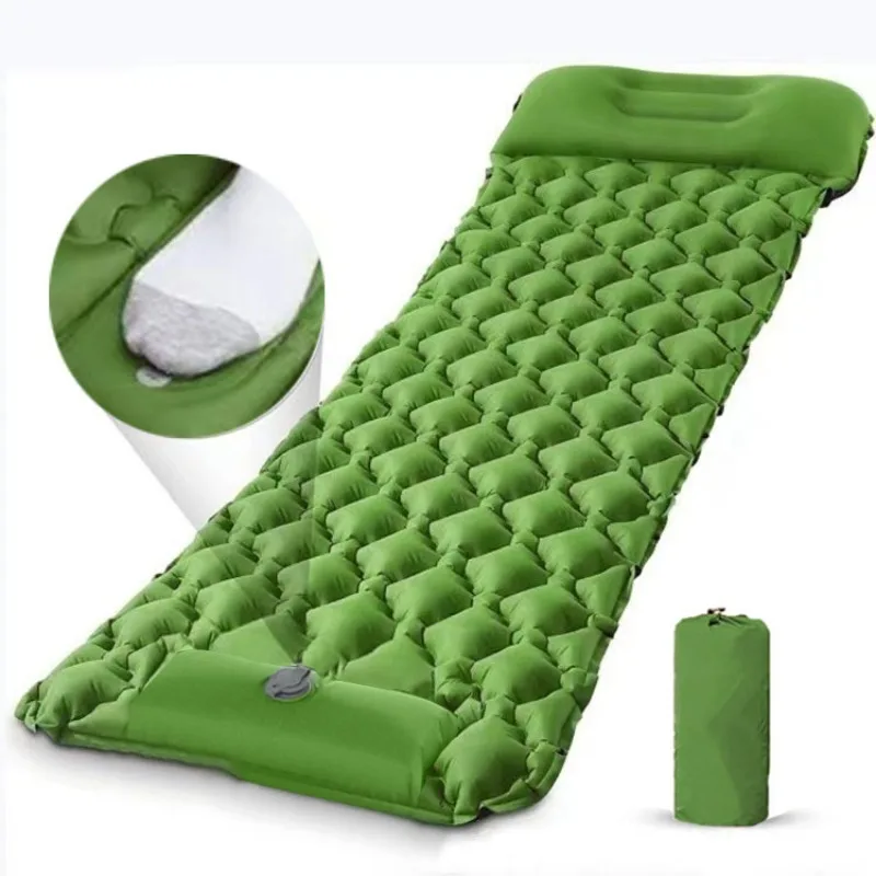 Inflatable Camping Mat Air Mat - Travel Pillow Inflatable recension och pris