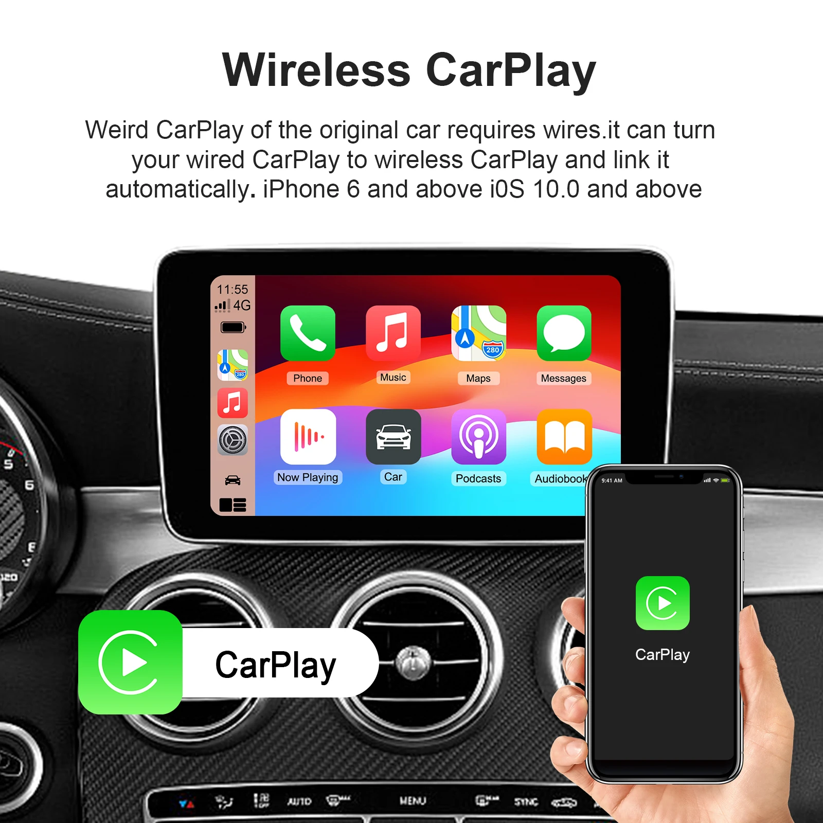 Hot Android 11 CarPlay AI Box  - Travel Adapter Universal recension och pris