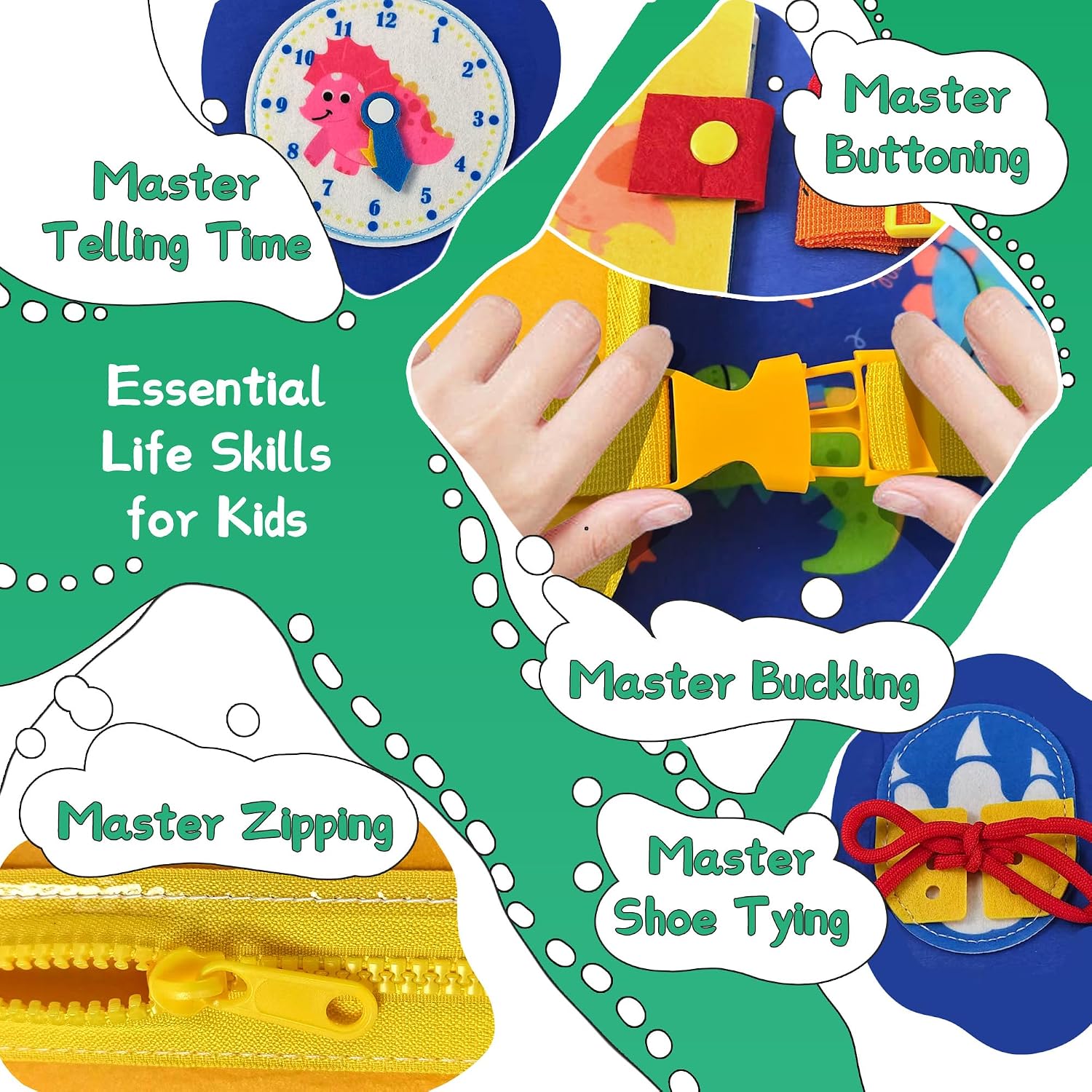 Dinosaur Toddler Busy Board Ba - Travel Accessories Toddler recension och pris