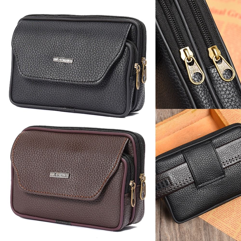 Casual PU Leather Men Waist Ba - Travel Accessories For Men recension och pris