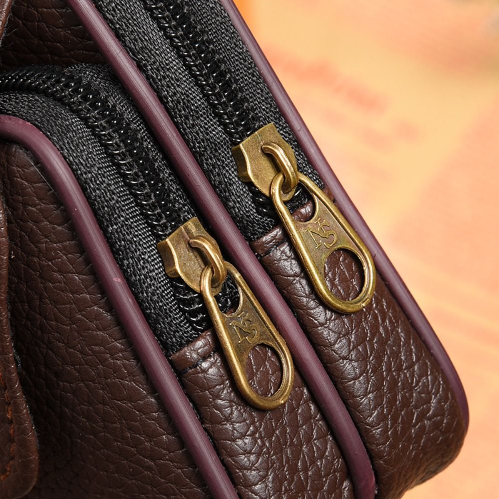 Casual PU Leather Men Waist Ba - Travel Accessories For Men recension och pris