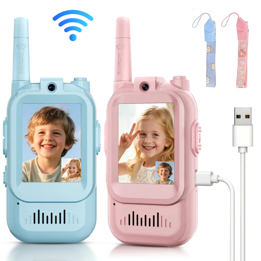 2PCS  Video Walkie Talkies for - Travel Accessories Toddler recension och pris