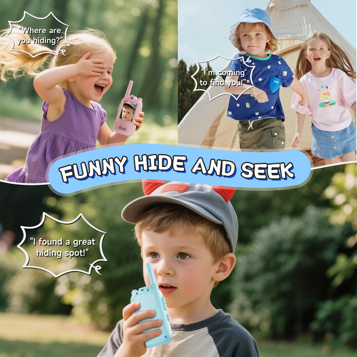 2PCS  Video Walkie Talkies for - Travel Accessories Toddler recension och pris