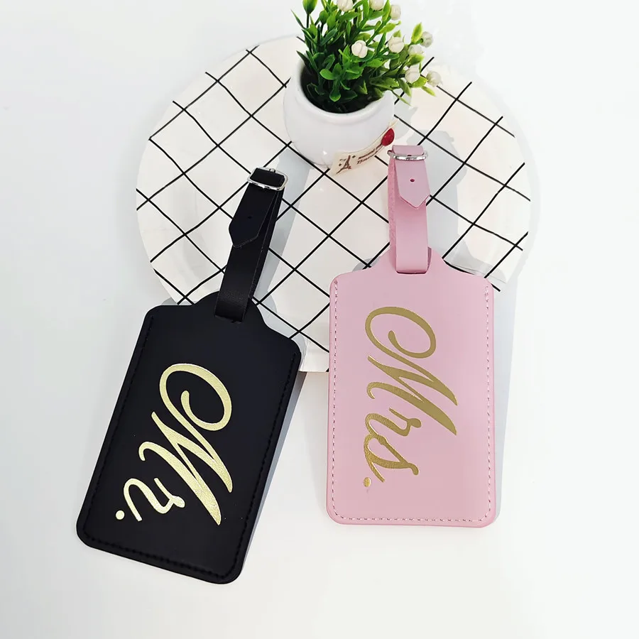 2PCS/Set Mr Mrs Couples Luggag - Luggage Tag Leather recension och pris