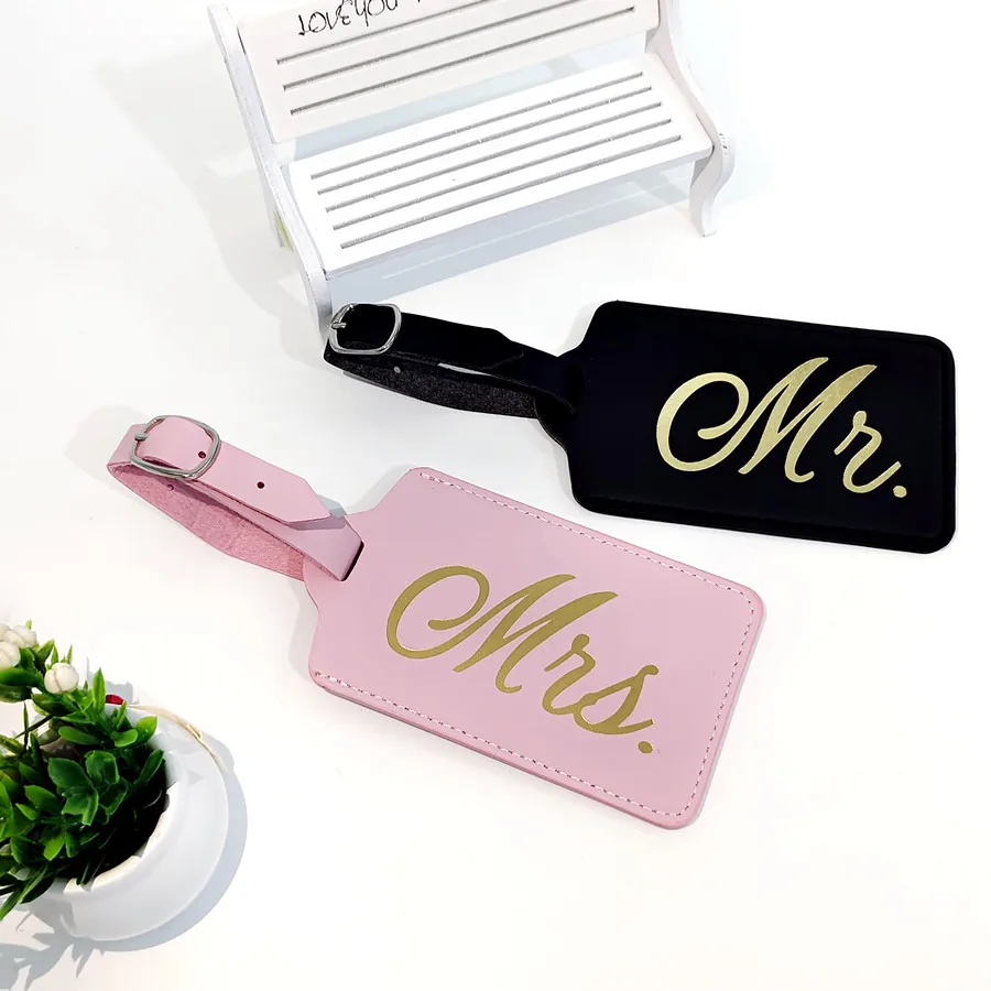 2PCS/Set Mr Mrs Couples Luggag - Luggage Tag Leather recension och pris