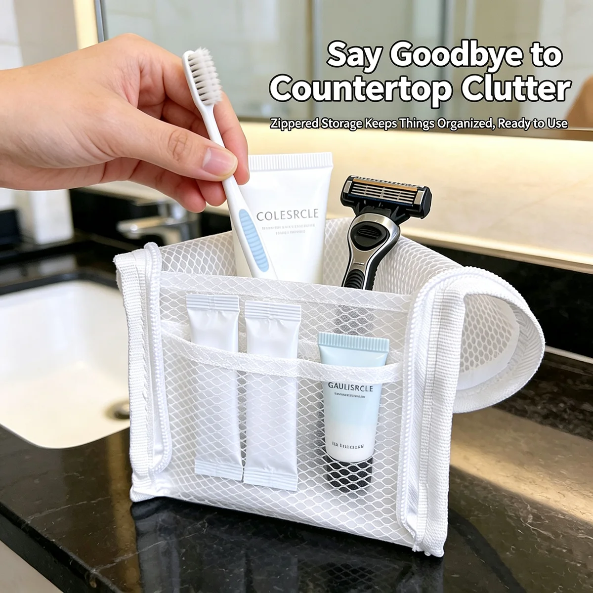 Standing Mesh Toiletry Bag for - Travel Accessories Toiletries recension och pris