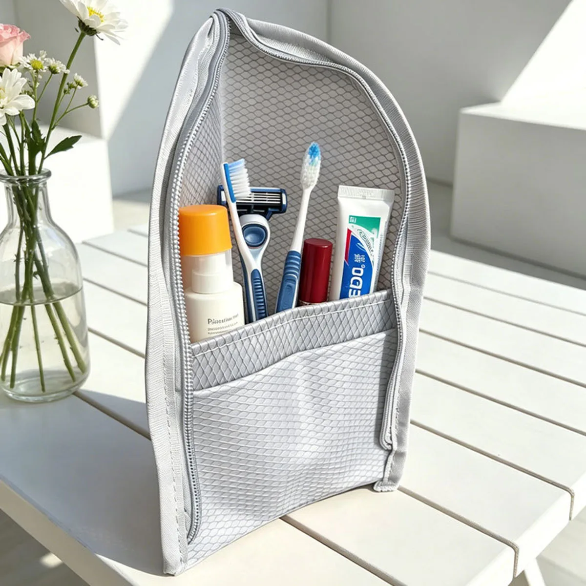 Standing Mesh Toiletry Bag for - Travel Accessories Toiletries recension och pris