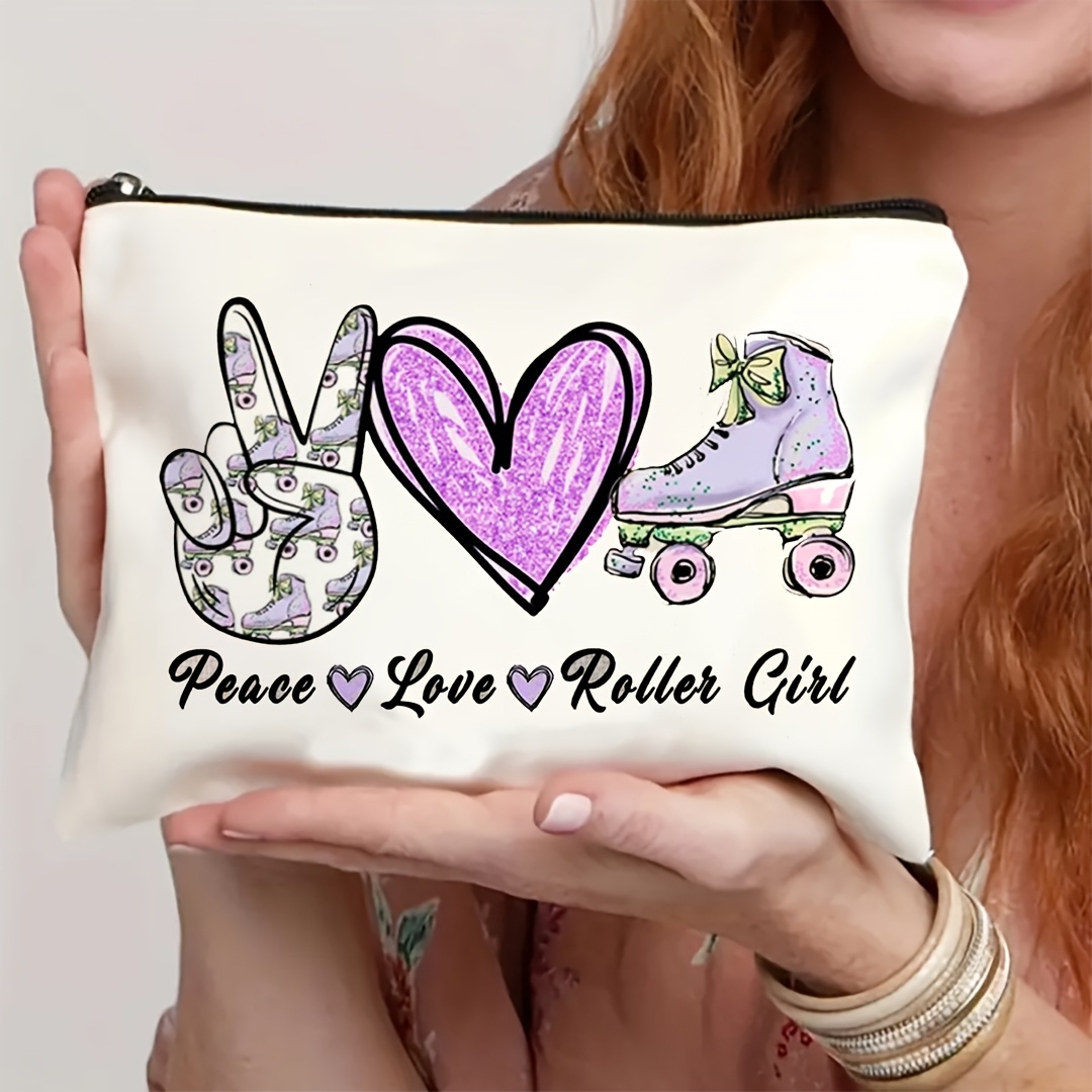 1Pc Peace, Love & Roller Skati - Travel Accessories Toiletries recension och pris