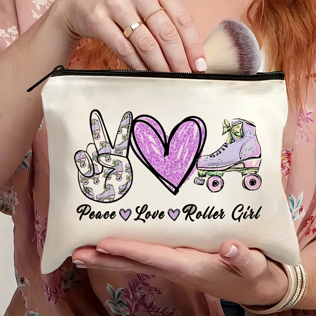 1Pc Peace, Love & Roller Skati - Travel Accessories Toiletries recension och pris