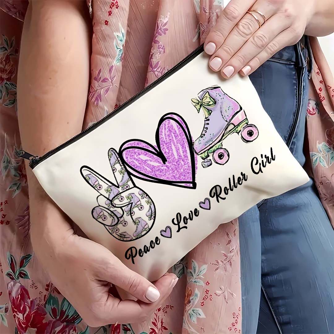 1Pc Peace, Love & Roller Skati - Travel Accessories Toiletries recension och pris