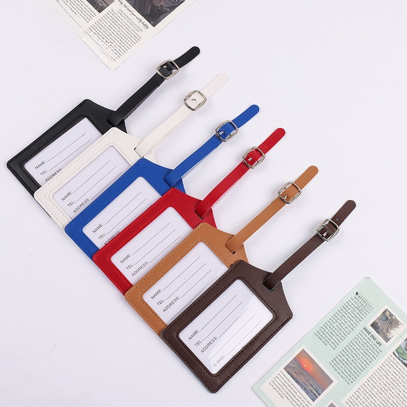 New PU Leather Luggage Tag Sui - Luggage Tag Leather recension och pris