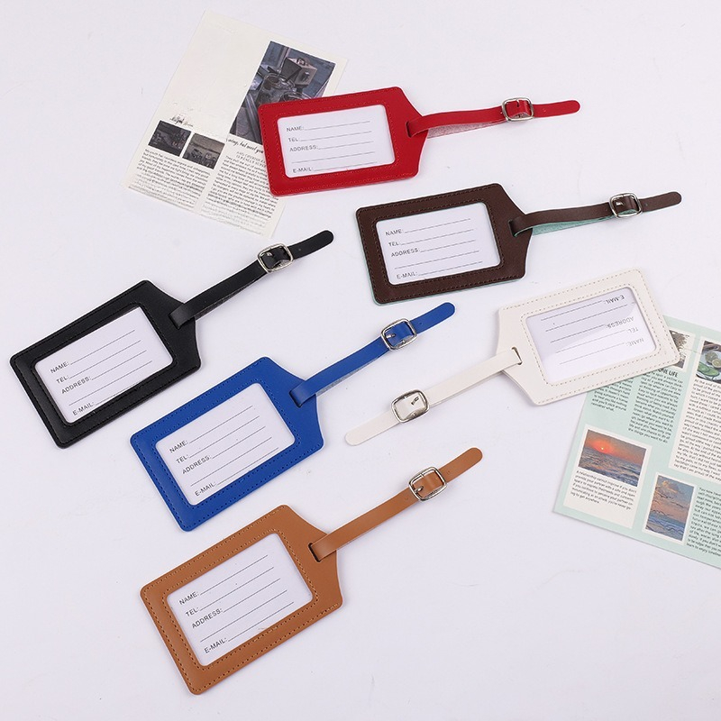 New PU Leather Luggage Tag Sui - Luggage Tag Leather recension och pris