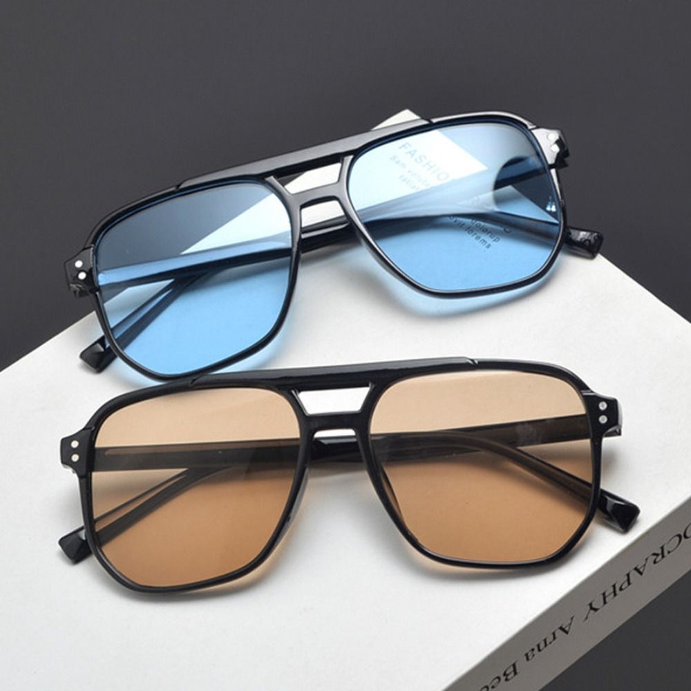 Trendy Punk Square Frame Sungl - Travel Accessories For Men recension och pris