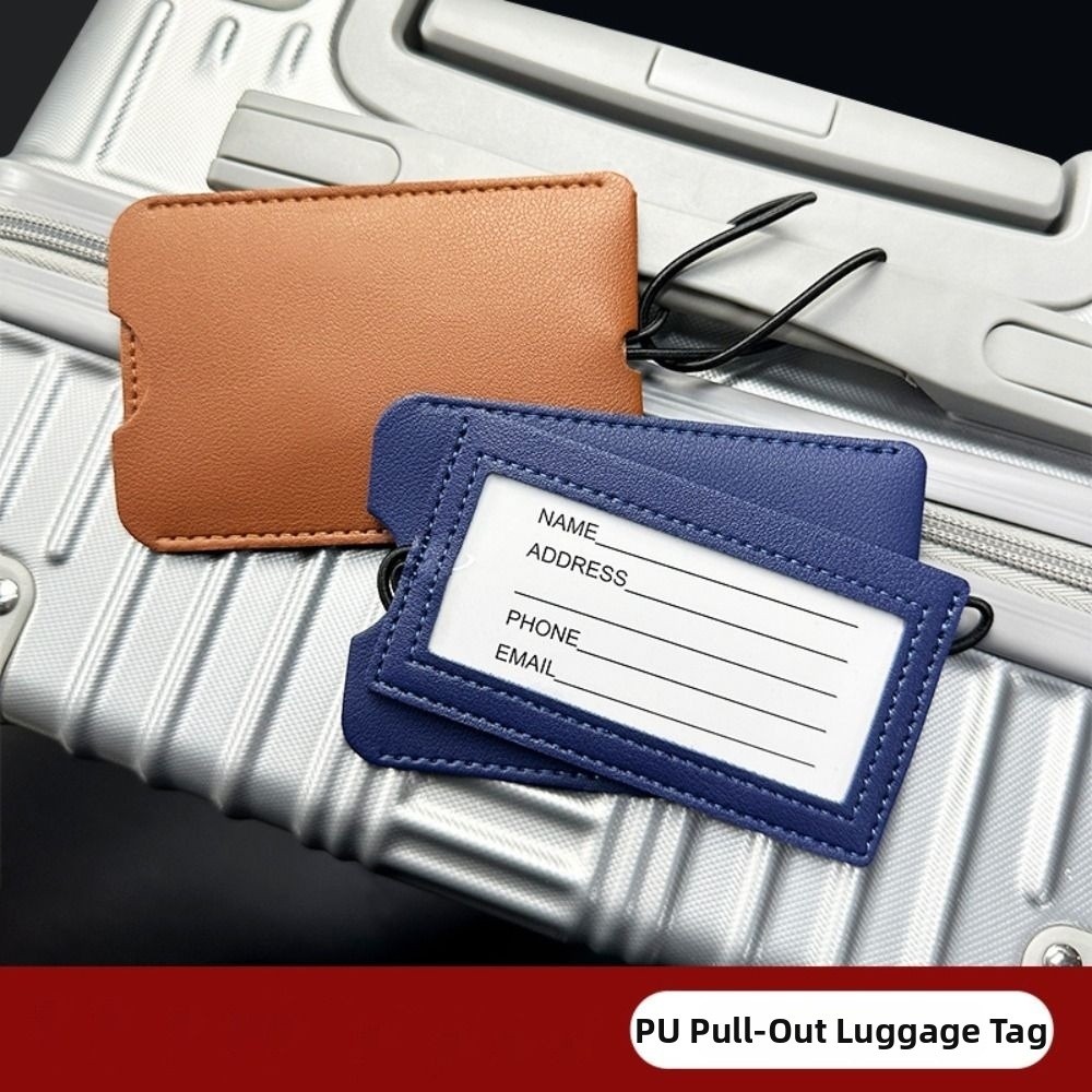 PU Leather Pull out Luggage Ta - Luggage Tag Leather recension och pris