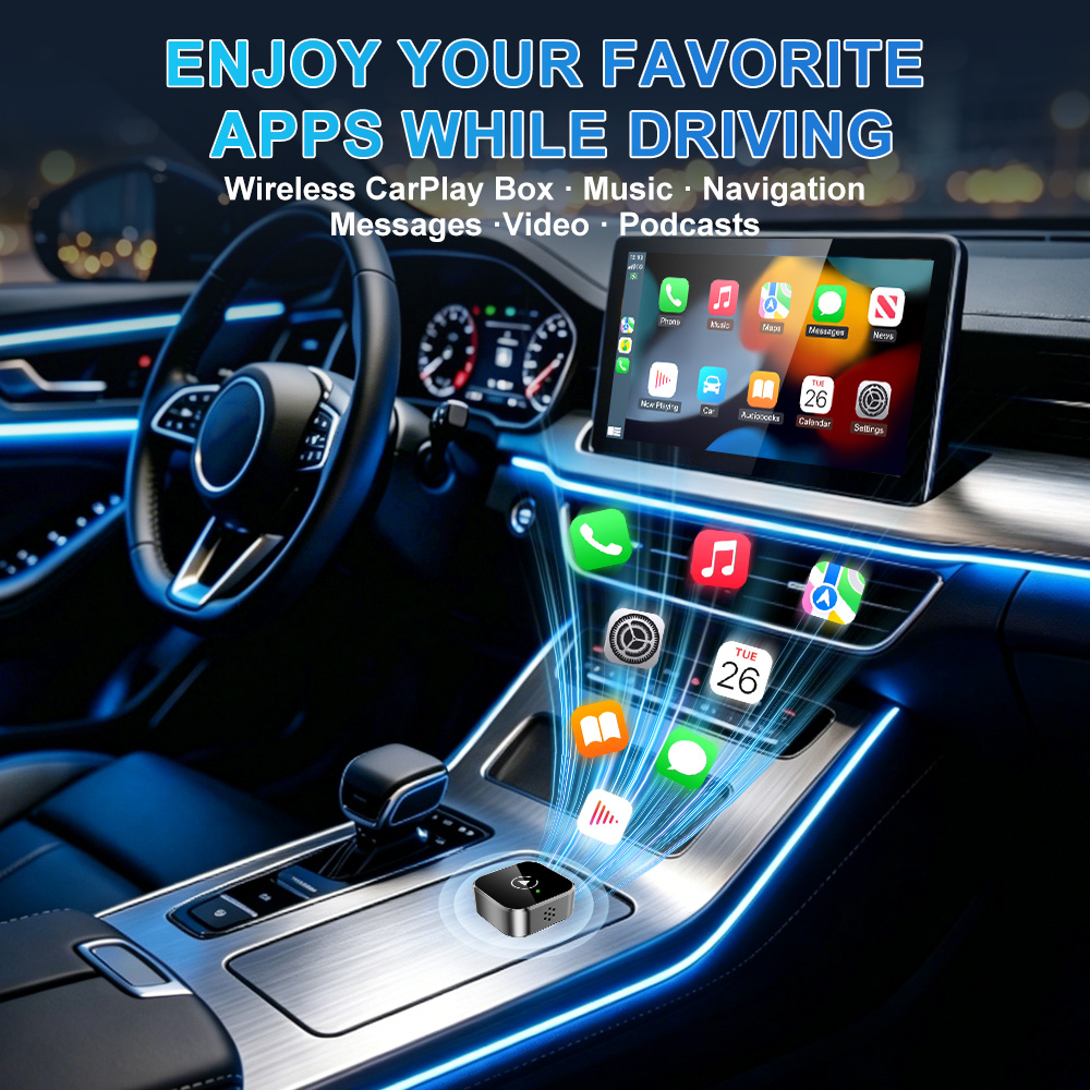 Wireless CarPlay Android Auto  - Travel Adapter Universal recension och pris