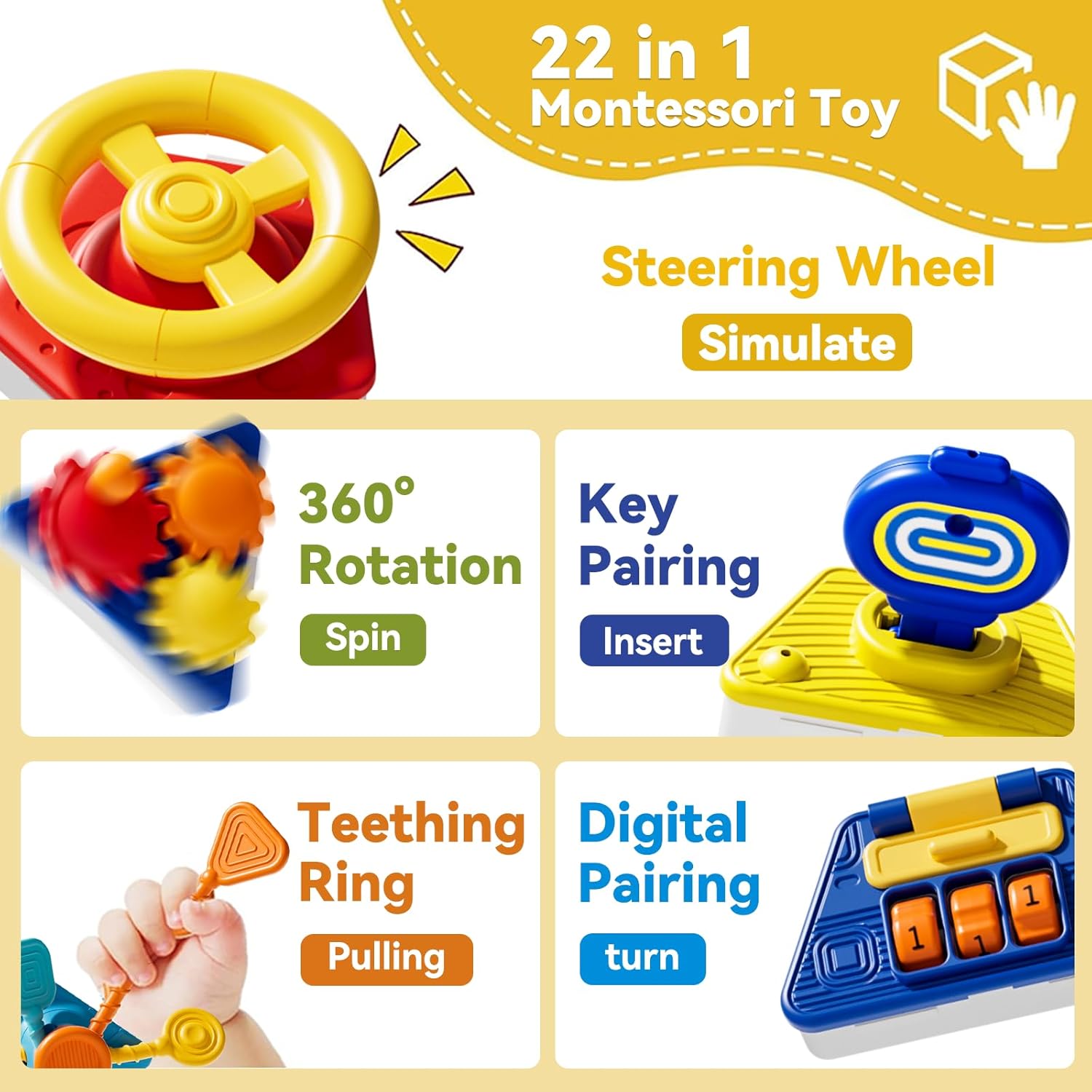 Baby Busy Board Activity Cube  - Travel Accessories Toddler recension och pris