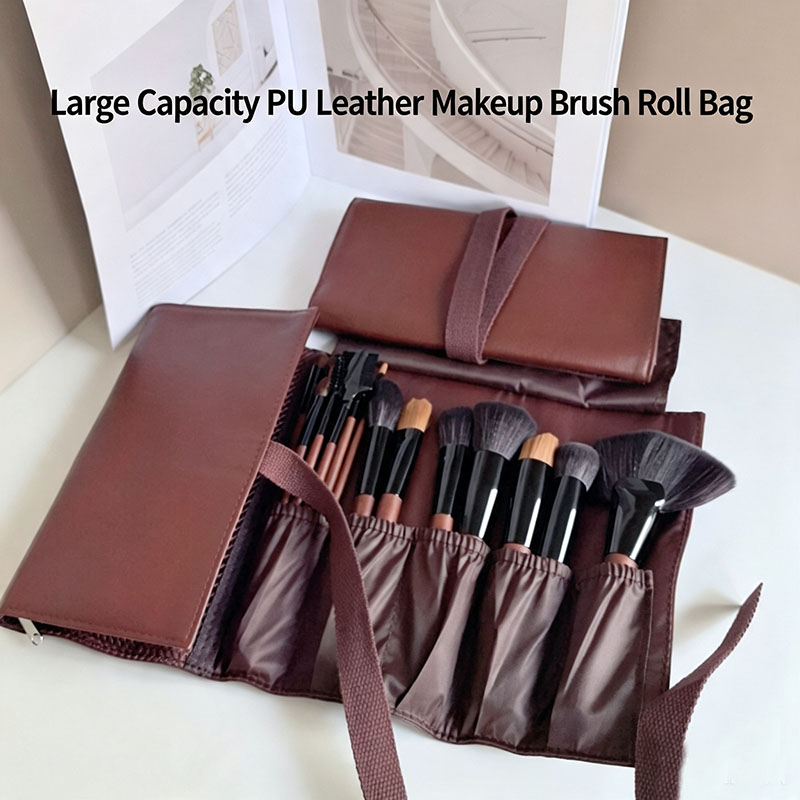 PU Leather Makeup Brush Roll B - Travel Accessories Toiletries recension och pris