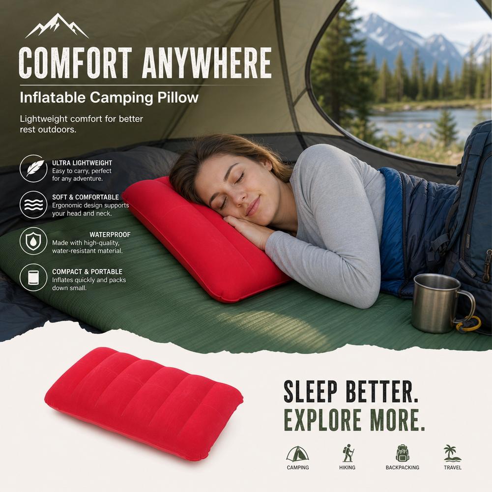 47x30cm Air Cushion Pillows Ou - Travel Pillow Inflatable recension och pris
