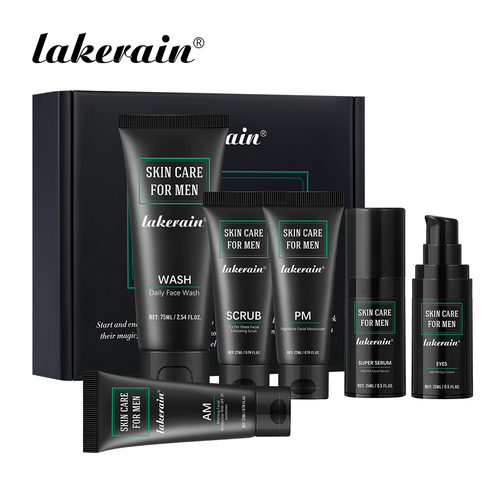 Lakerain Skin Care for Men Kit - Travel Accessories For Men recension och pris