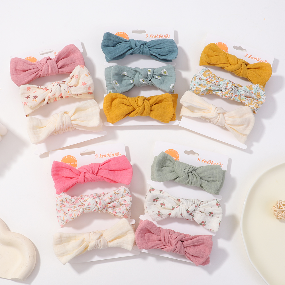 3Pcs/Set Soft Elastic Bows Hea - Travel Accessories Toddler recension och pris