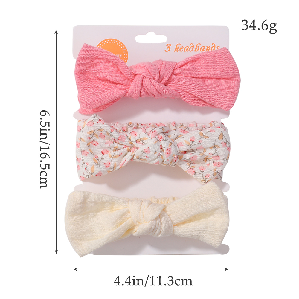 3Pcs/Set Soft Elastic Bows Hea - Travel Accessories Toddler recension och pris