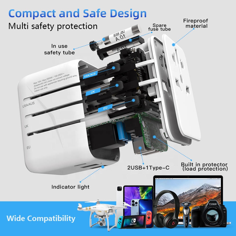 Type C GaN 20W Chargeur Multi  - Travel Adapter Universal recension och pris