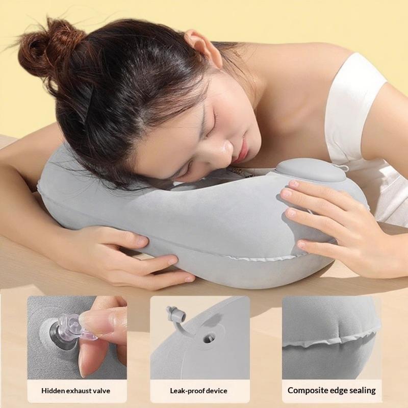 Flocking Self Inflatable Porta - Travel Pillow Inflatable recension och pris