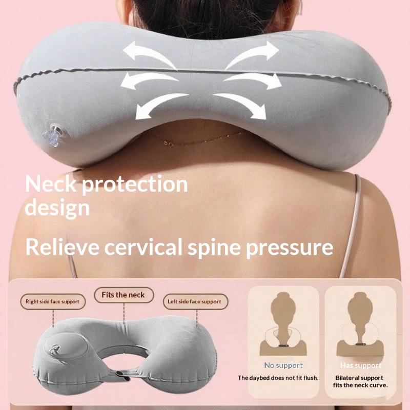 Flocking Self Inflatable Porta - Travel Pillow Inflatable recension och pris