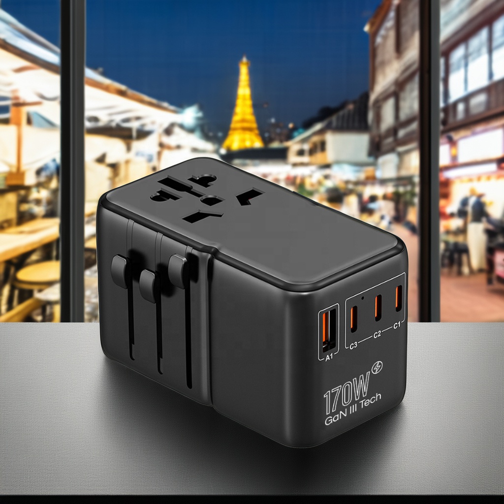 PD 170W Multi Ports Internatio - Travel Adapter Universal recension och pris