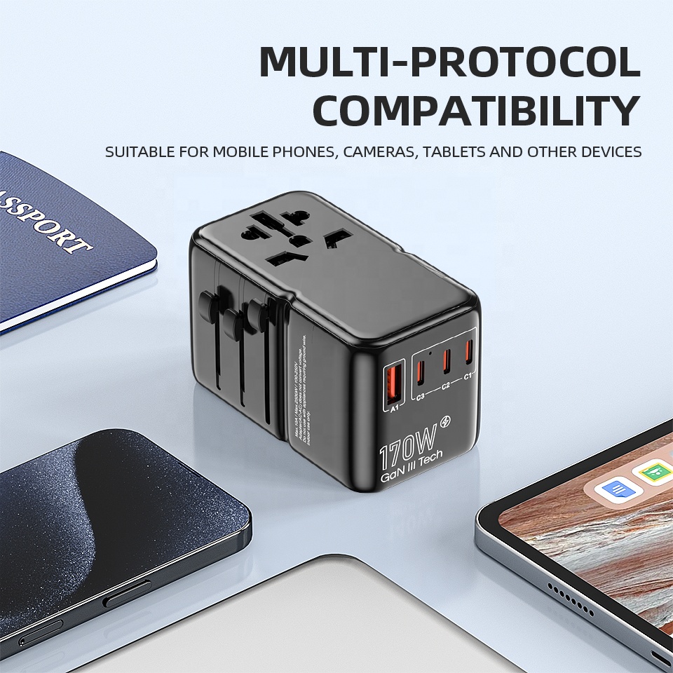 PD 170W Multi Ports Internatio - Travel Adapter Universal recension och pris