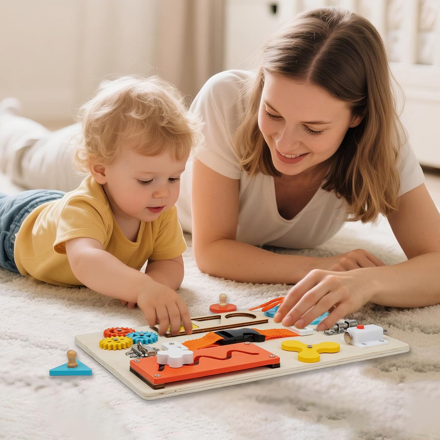 Montessori Busy Board for Todd - Travel Accessories Toddler recension och pris