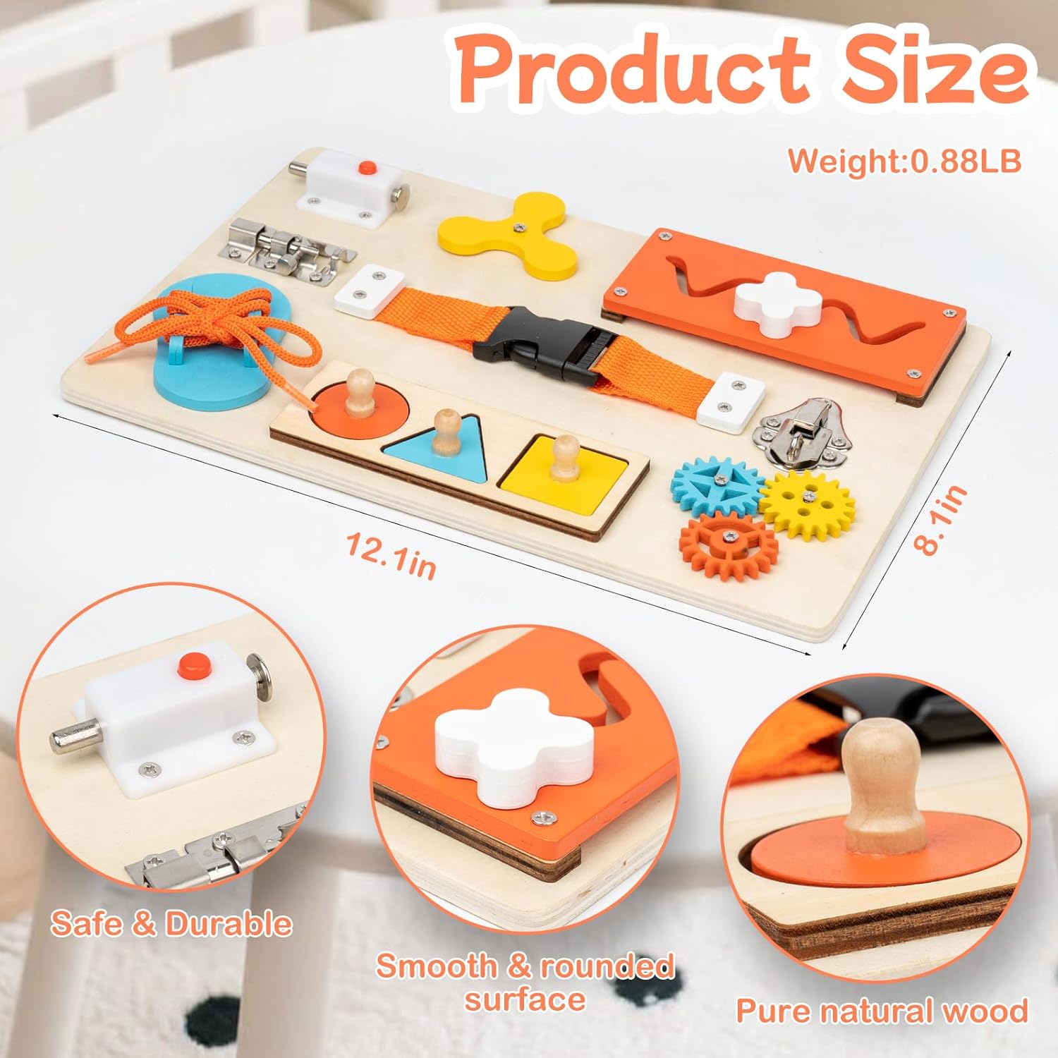 Montessori Busy Board for Todd - Travel Accessories Toddler recension och pris