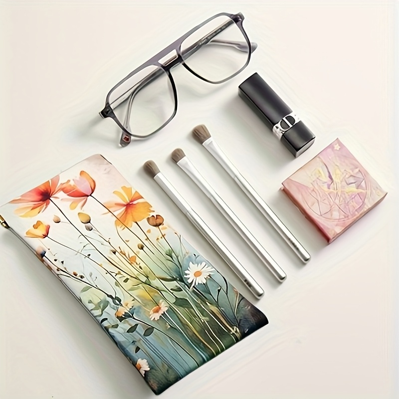 1pc Glasses Case, Faux Leather - Travel Accessories Pouch For Women recension och pris
