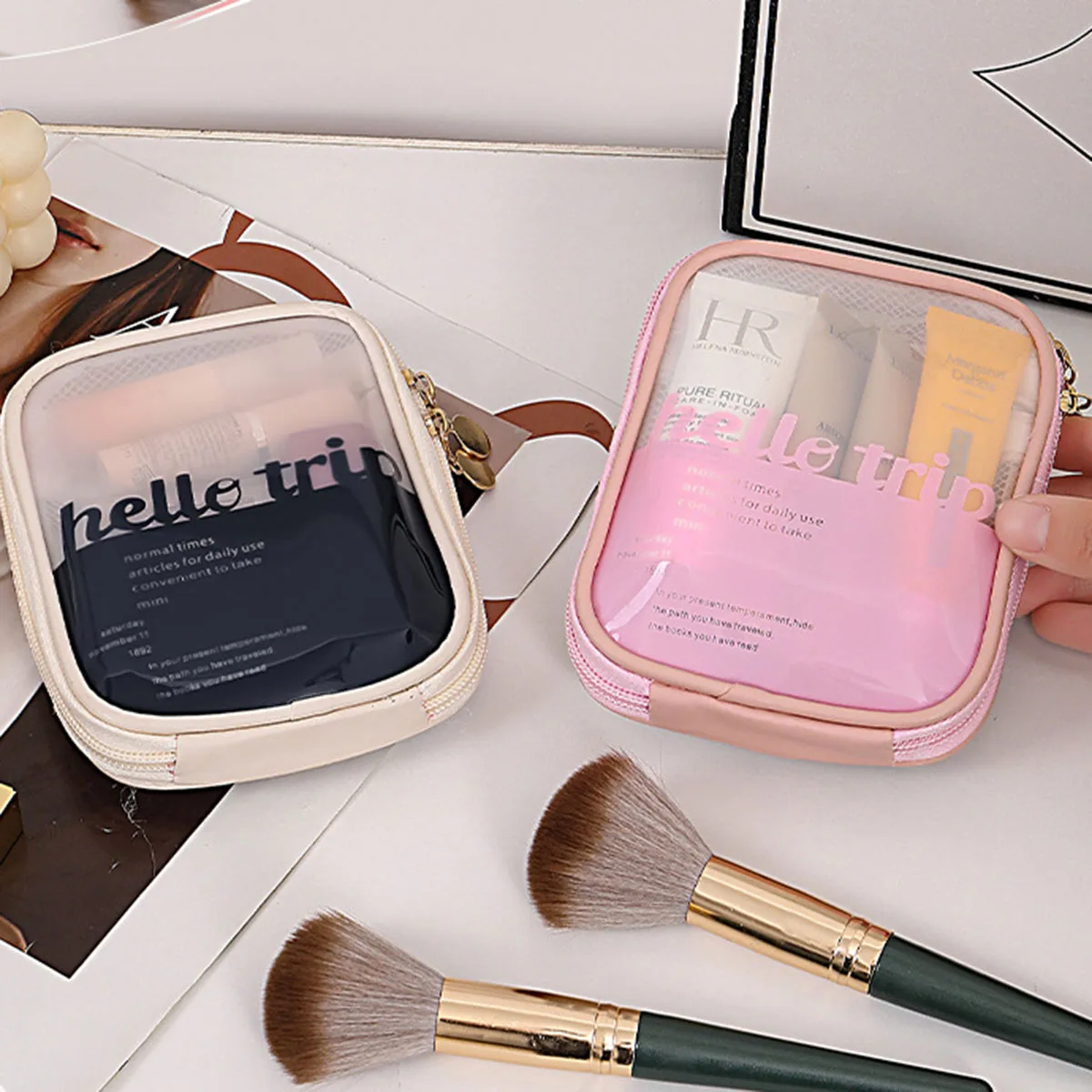 Transparent Portable Cosmetic  - Travel Accessories Toiletries recension och pris