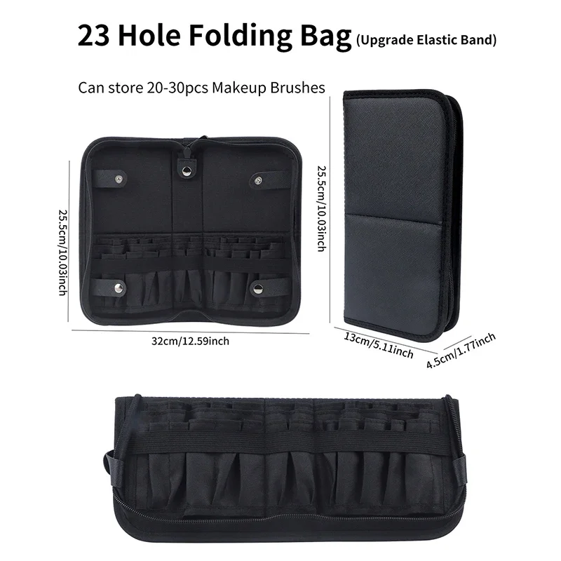 29/23 Holes Foldable Makeup Br - Travel Accessories Toiletries recension och pris