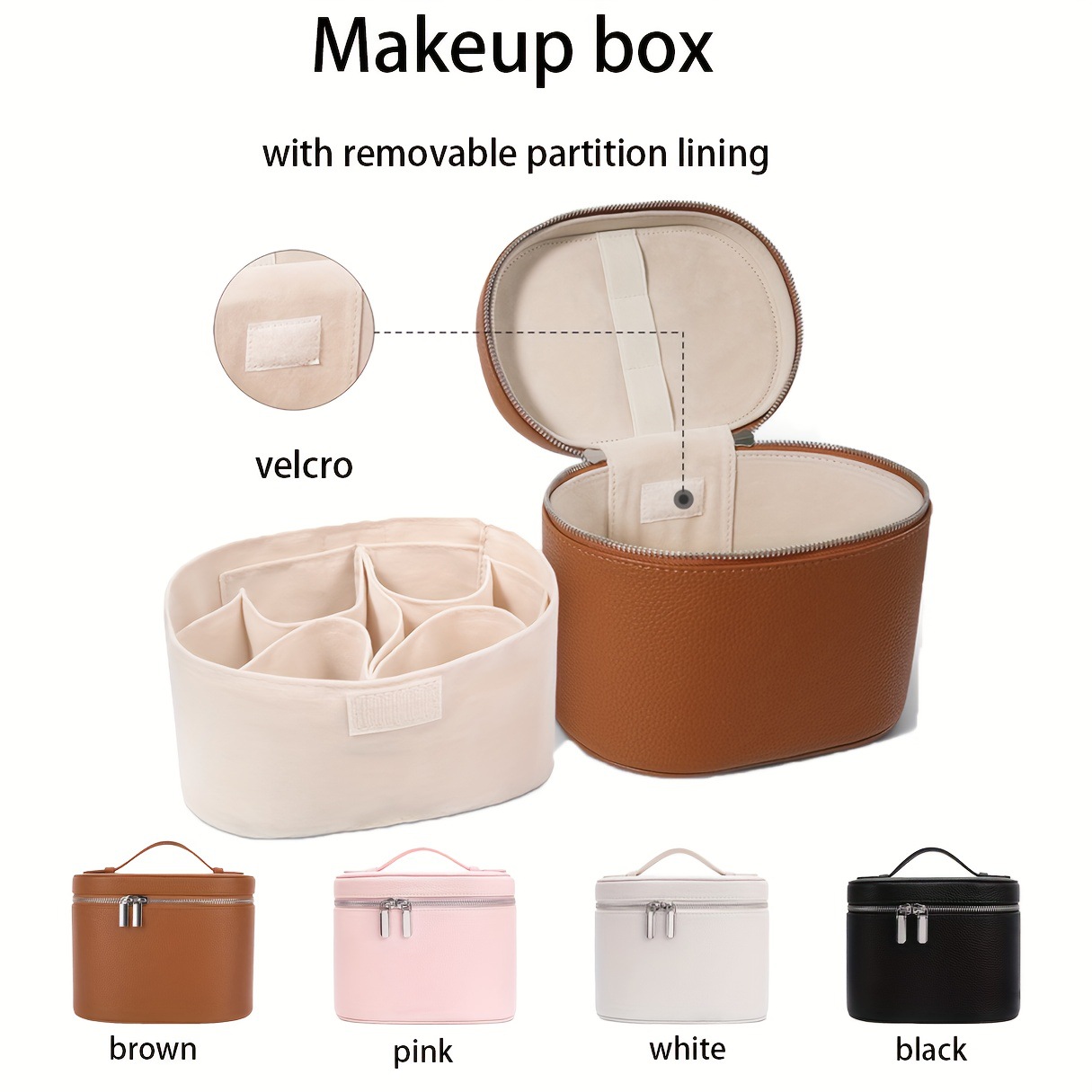 Large Capacity PU Leather Make - Travel Accessories Toiletries recension och pris