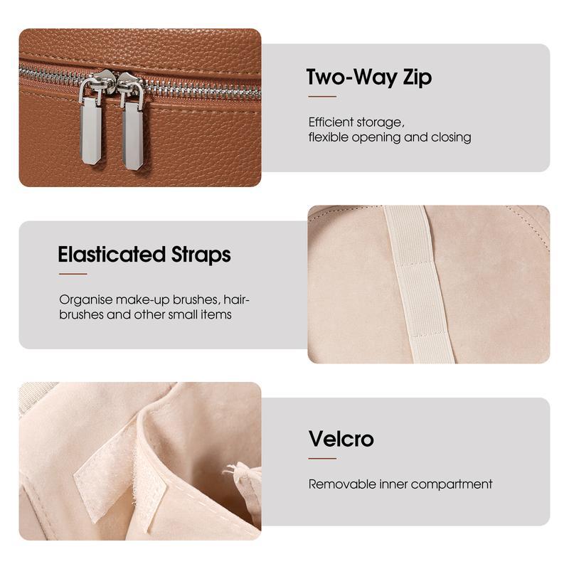 Large Capacity PU Leather Make - Travel Accessories Toiletries recension och pris