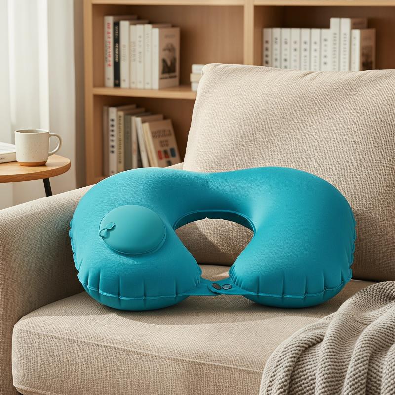 Flocking Inflatable Portable N - Travel Pillow Inflatable recension och pris