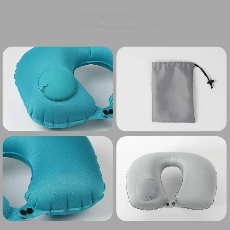 Flocking Inflatable Portable N - Travel Pillow Inflatable recension och pris